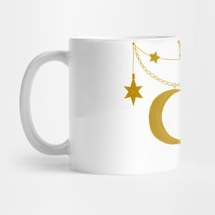Moon and Stars Necklace Mug